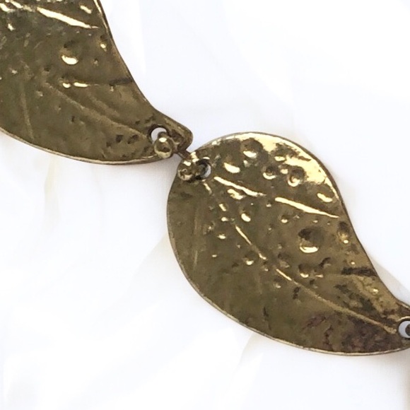 Anne Dick Artisan Sculptural Leaf Necklace - Picture 6 of 7
